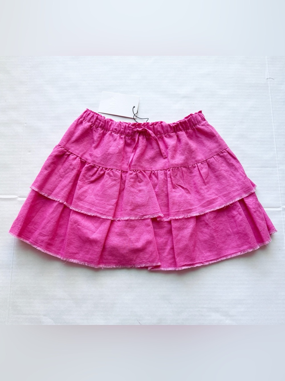 Zara Girl New Linen Ruffle Skirt in Pink Size 13-14Y
NWT